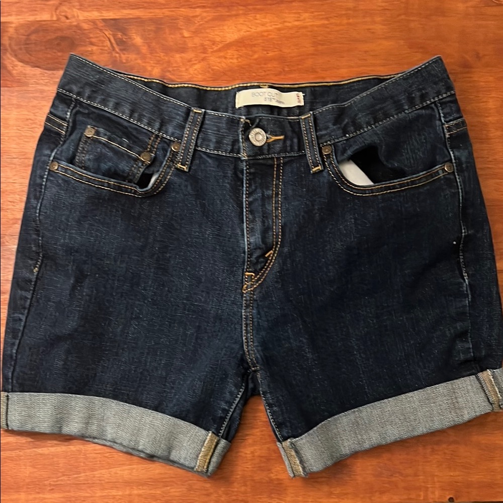 Levi’s Women's Dark Blue Denim Shorts